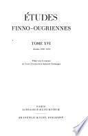 Études Finno-ougriennes