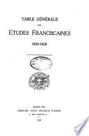 Études franciscaines