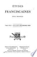 Etudes franciscaines