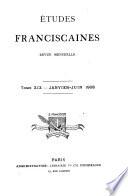 Etudes franciscaines