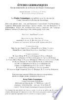 Études germaniques