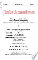 Études germaniques