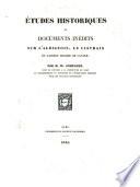 Études historiques et documents inédits sur l'Albigeois