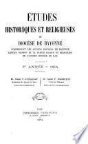 Études historiques et religieuses du diocèse de Bayonne