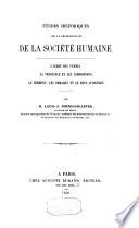 Etudes historiques sur le développement de la société humaine