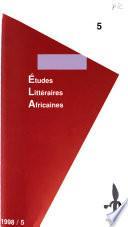 Etudes littéraires africaines