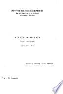 Études maliennes