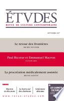 Etudes - Paul Ricoeur & Emmanuel Macron