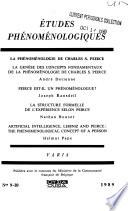 Études phénoménologiques