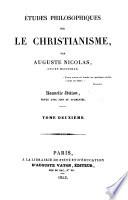 Etudes philosophiques sur le Christian isme