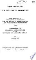 Études presentées à la Commission internationale pour l'histoire des assembleés d'états