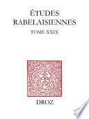 Etudes rabelaisiennes