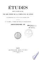 Etudes religieuses, historiques et littéraires