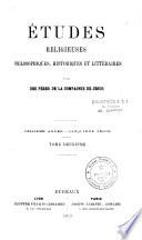 Etudes religieuses, historiques et littéraires