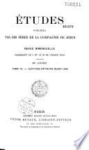 Etudes religieuses, historiques et littéraires