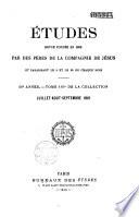 Etudes religieuses, historiques et littéraires