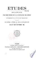 Etudes religieuses, historiques et littéraires