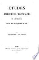 Etudes religieuses, historiques et littéraires