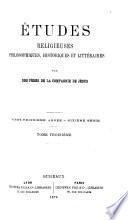 Études religieuses, historiques et littéraires