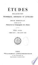 Études religieuses, philosophiques, historiques et littéraires