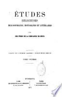 Études religieuses, philosophiques, historiques et littéraires