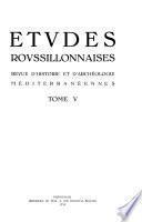 Etudes roussillonnaises