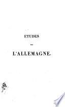Etudes sur l'allemagne