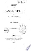 Études sur l'Angleterre par m. Léon Faucher