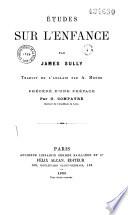 Etudes sur l'enfance