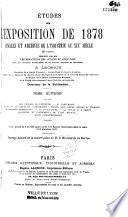 Études sur l'Exposition de 1878