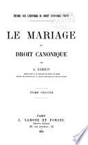 Études sur l'histoire du droit canonique privé