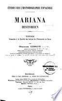 Etudes sur l'historiographie espagnole
