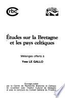 Etudes sur la Bretagne et les pays celtiques