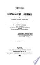 Études sur la lexicologie et la grammaire du langage naturel des signes