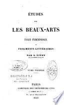 Etudes sur les Beaux-Arts
