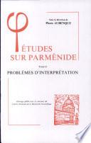 Études sur Parménide