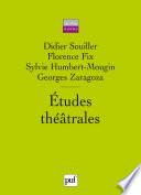 Livre Études théâtrales