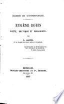 Eugène Robin, poëte, critique et publiciste