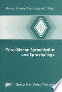 Europäische Sprachkultur und Sprachpflege