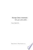 Europe, lieux communs
