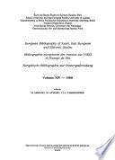 European Bibliography of Soviet, East European and Slavonic Studies