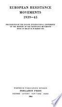 European Resistance Movements, 1939-45