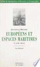 Européens et espaces maritimes au XVIIIe siècle