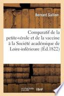 Examen comparatif de la petite-vérole et de la vaccine à la Société académique de Loire-inférieure
