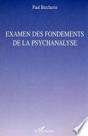 Examen des fondements de la psychanalyse