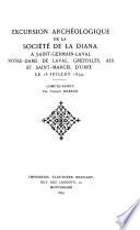 Excursion archéologique de la Société de la Diana à Saint-Germain-Laval