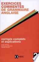 Exercices commentés de grammaire anglaise