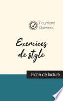 Exercices de style de Raymond Queneau (fiche de lecture et analyse complète de l'oeuvre)