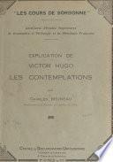 Explication de Victor Hugo : Les Contemplations