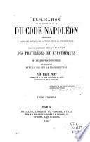 Explication des tit. xviii et xix, liv. III du Code Napoléon